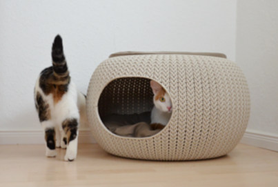 Curver Petlife Katzenhaus | Curver Pet Home Cozy Creme