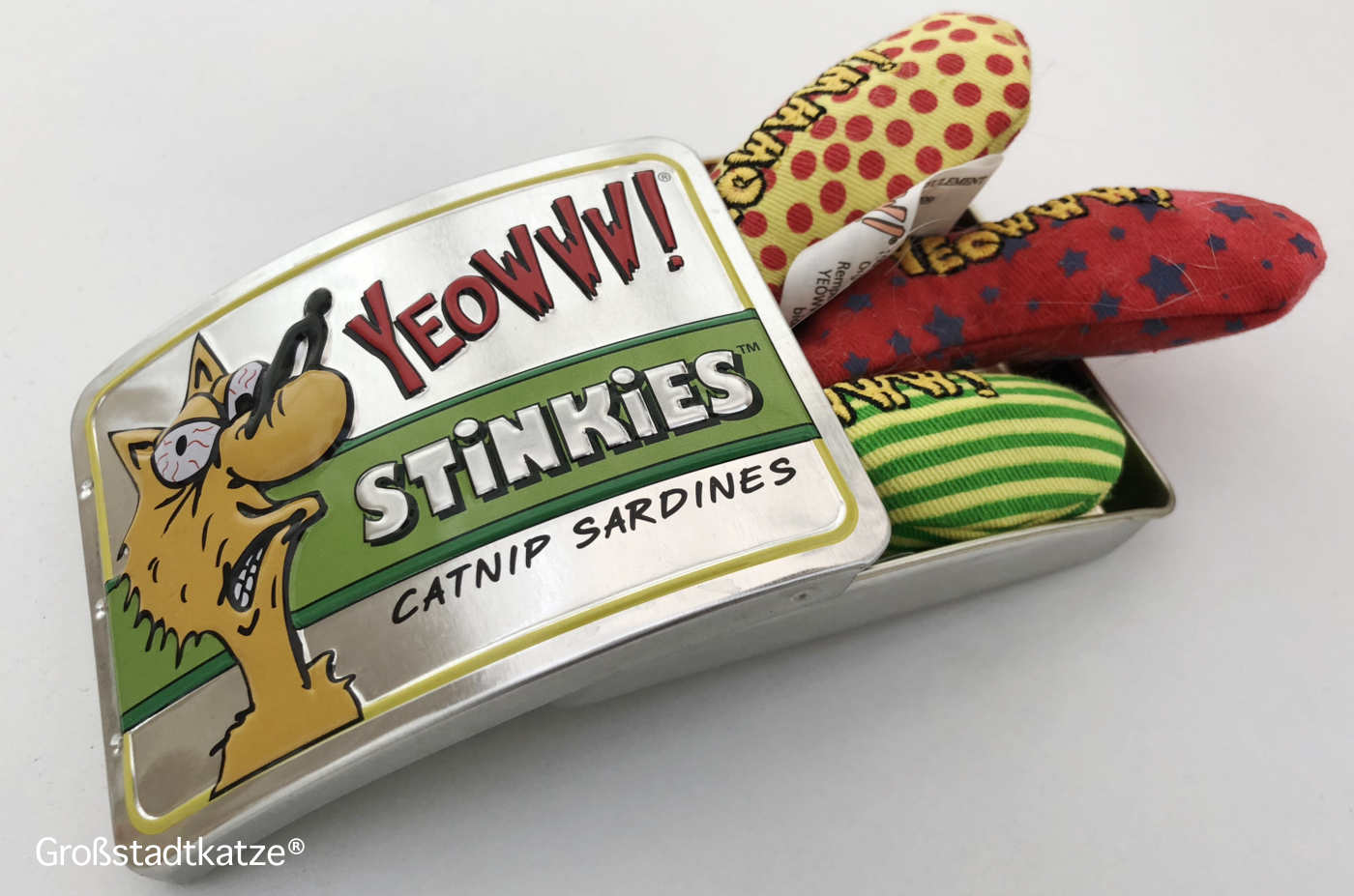 Katzenspielzeug YeoWWW Stinkies | Katze sabbert | Catnip-Spielzeig