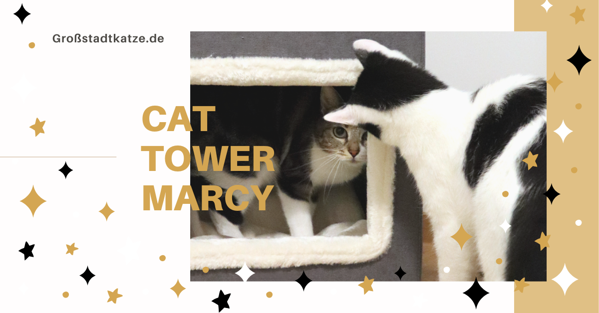 TRIXIE Cat Tower Marcy | Kratztonne Katze | Rückzugsort Katze
